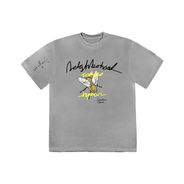 Travis Scott T Shirts Unisex Gray-0