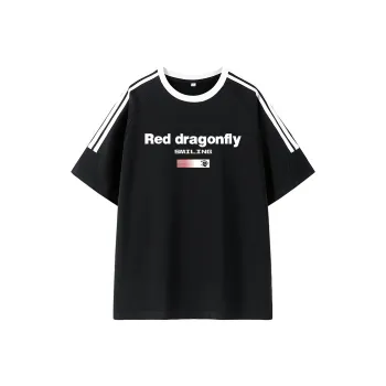 RED DRAGONFLY T Shirt Unisex Black