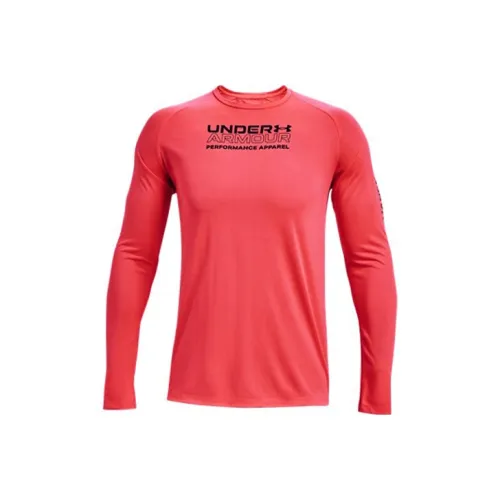 Under Armour Straight Long Sleeved T Shirt Men's Red