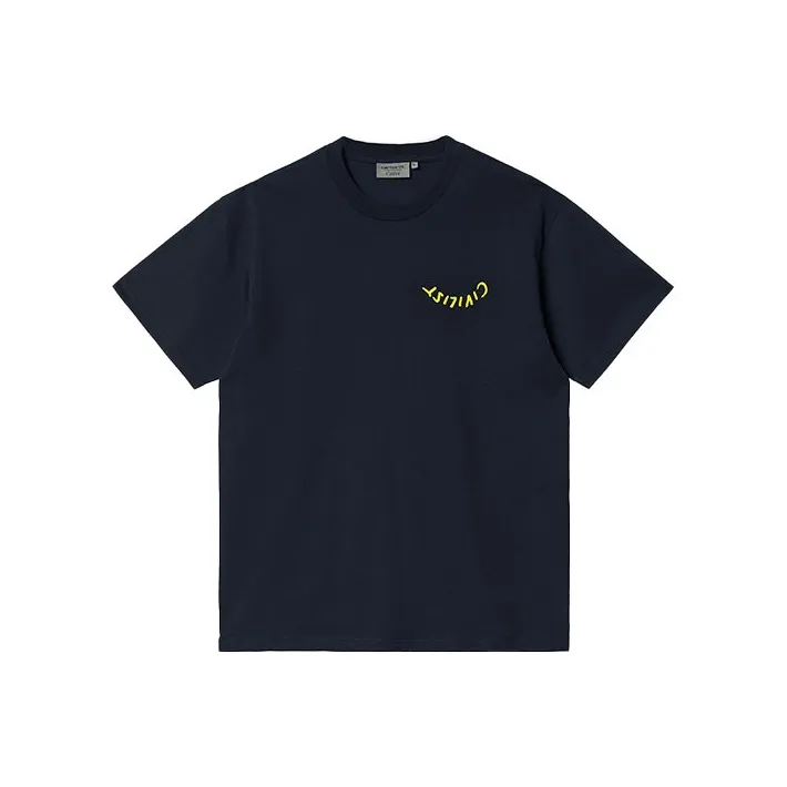 Carhartt WIP x CIVILIST BERLIN T Shirt Unisex Dark Blue-0