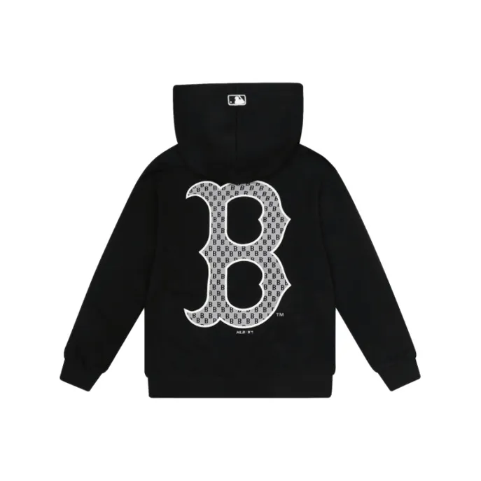 MLB Old Flower Sweatshirts Unisex Black-0