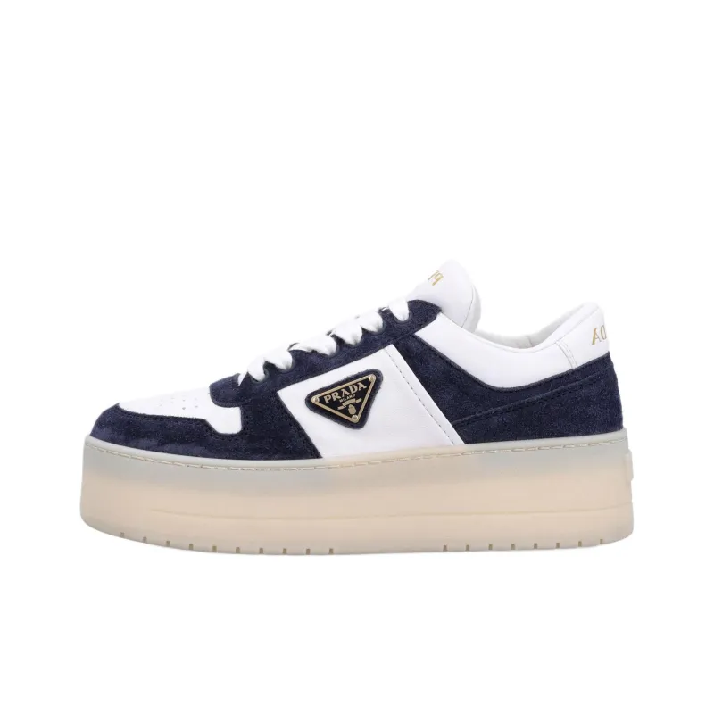 PRADA Low Top Skateboard Shoes Women's Blue-0