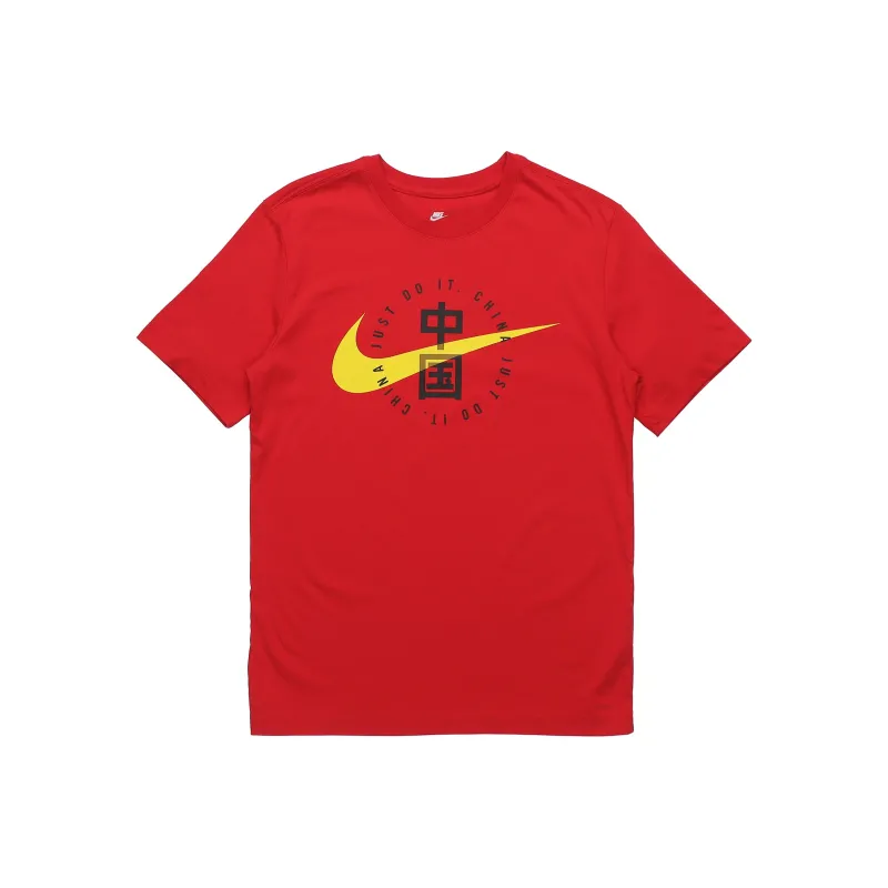 Nike T Shirts Men Red-0