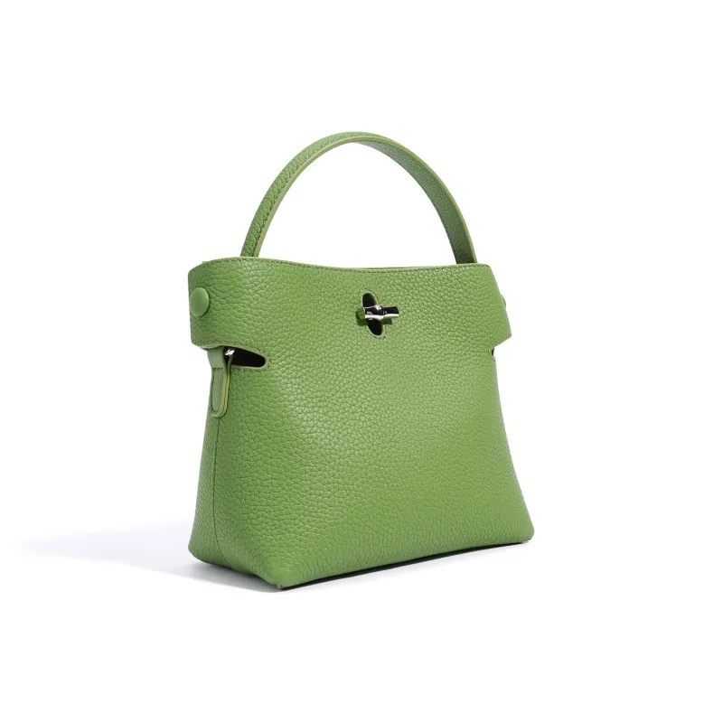 COURONNE Cow Leather Crossbody Bag, Bucket Bag, Handbag Regular Women's Multicolor-11