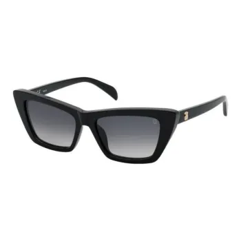 TAOSIXIONG Plastic Rectangular Sunglasses Women's Black