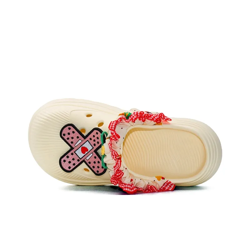 Bandage Princess Style Trendy Cave Shoes Women's Ecru Adjustable-12