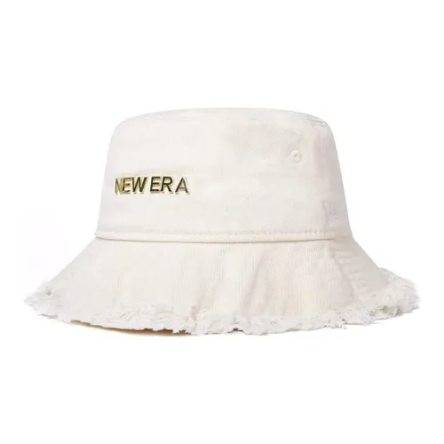New Era Polyester, Cotton, Recycled Cellulose Fiber Bucket Hats Unisex Chromium White
