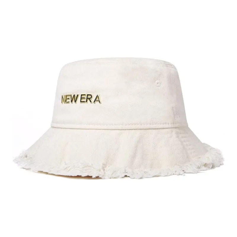 New Era Polyester, Cotton, Recycled Cellulose Fiber Bucket Hats Unisex Chromium White-0