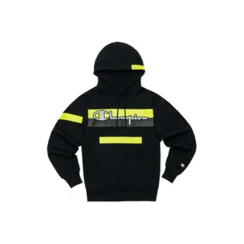 Champion Hooded Loose Fit Regular Sweatshirt Winter US Version Men's Black