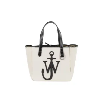 JW Anderson Cotton Tote Bag, Shopping Bag, Handbag Women's White