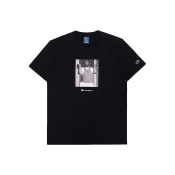 Champion T Shirts Unisex Black