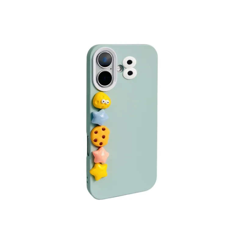 Wei Xin TPU Material 3D Effect Cookie Five Pointed Star Bracelet Phone Cases Compatible With IPhone 16/15/14/13/Pro/Mac-18