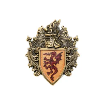 STARFORGED Warhammer Old World Merch Batoania Knight Shield Emblem Bastogne Military Flag Faction Brooch Badges