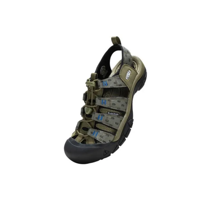Études x KEEN Newport Retro Breathable And Wear resistant River Trekking Shoes Men's Olive Green-2