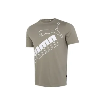PUMA T Shirts Men Army Green