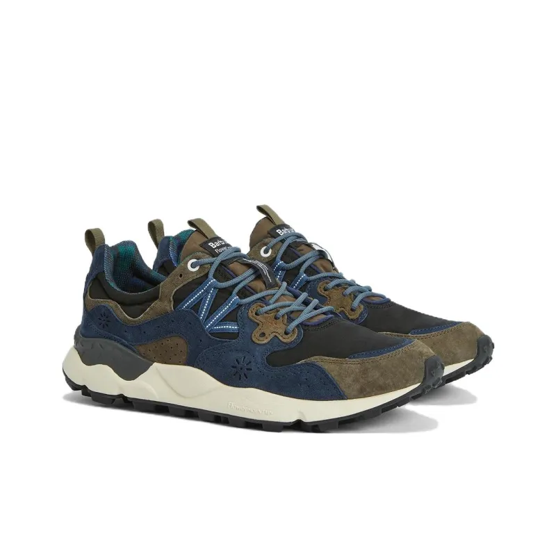 FLOWER MOUNTAIN x BARBOUR Back Country Uni Low Top Casual Shoes Unisex Marine Blue-2