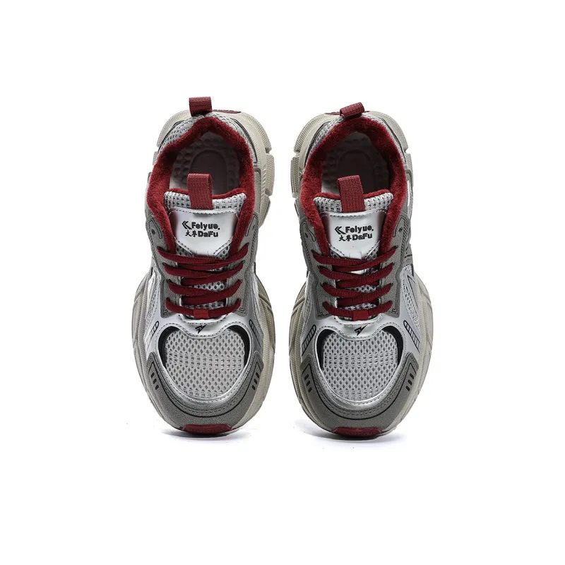Dafu Leaps Forward Waterproof Coverage Support Low-Top Chunky Sneakers Women's-34