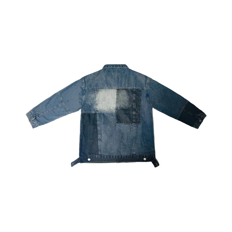 HOKLV Denim Jackets Unisex Blue-1