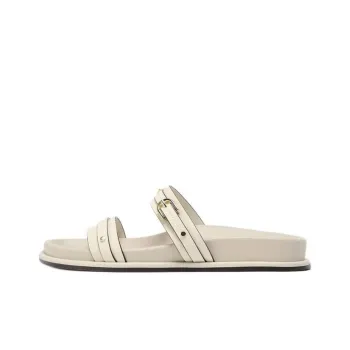 ZARA Abrasion Resistant Slide Slippers Women's White