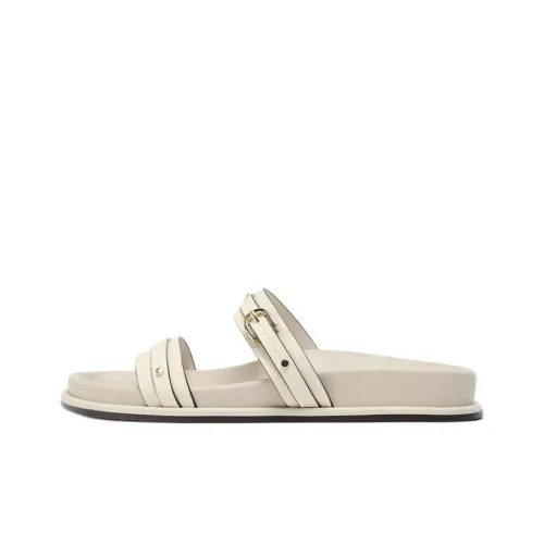 ZARA Abrasion Resistant Slide Slippers Women's White