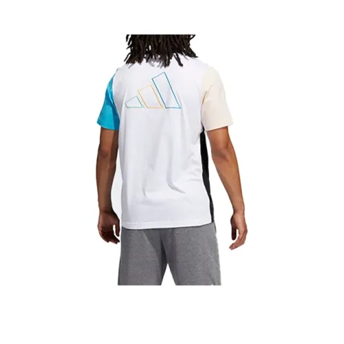 Adidas Colorblock T Shirts Men Black