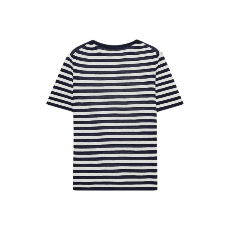 ZARA T Shirt Women's Nude/Sea Blue-1
