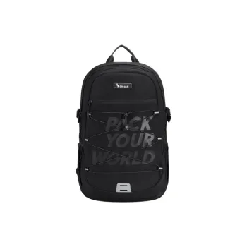 OIWAS Fabric Mountaineering Backpack, Travel Backpack Regular Unisex Black/Khaki