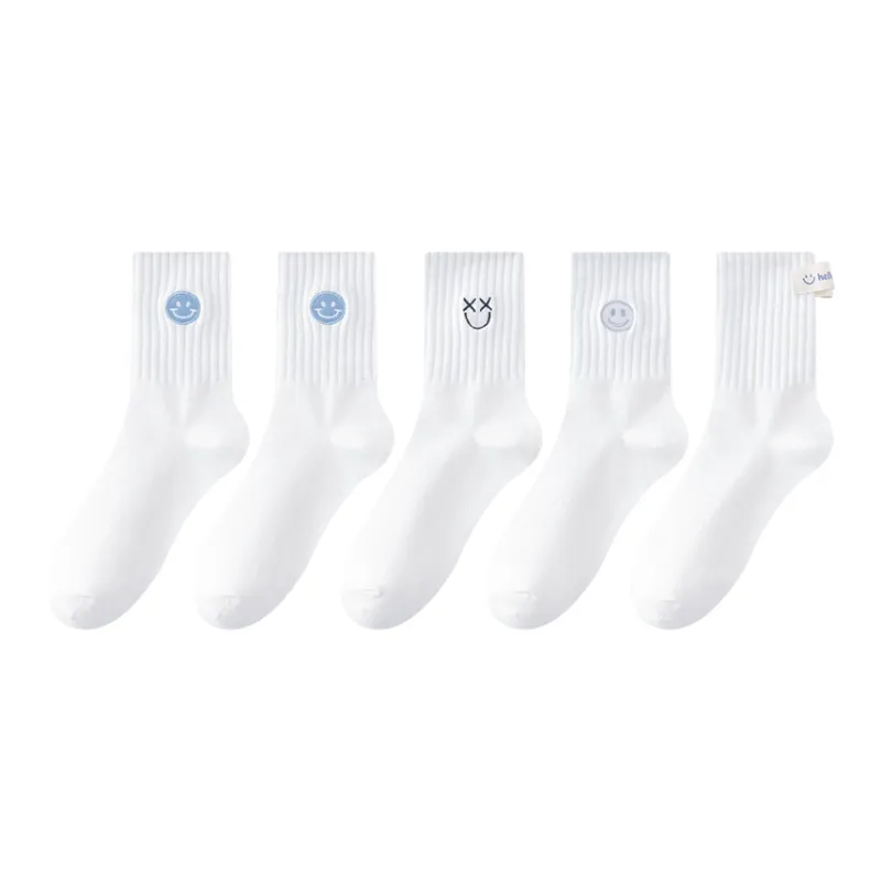 MIIOW Mid Calf Socks Unisex 5 Pack-30