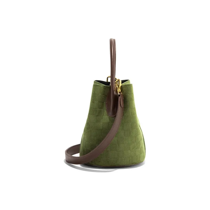 CLEVER& KETCH PU Bucket Bag Combo Bag Handbag Women's Green-2