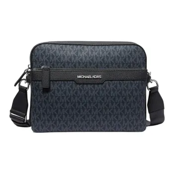 MICHAEL KORS COOPER Artificial Leather Shoulder Bag, Crossbody Bag Men's Dark Blue