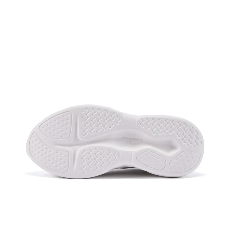 XTEP Anti Slip And Wear Resistant Breathable Low Top Casual Running Shoes Women's Ivory Pink-4