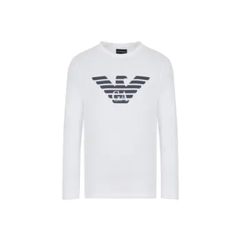 EMPORIO ARMANI Pima jersey Jumper With Printed Logo