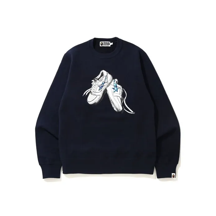 Bape Abc Camo Bapesta Crewneck-4