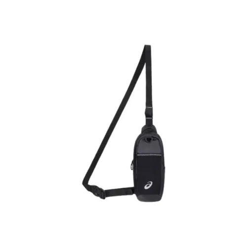 Asics Polyester Crossbody Bag Sling Bag Unisex Black