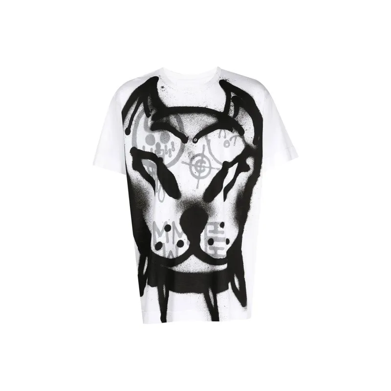 Givenchy Graffiti print Cotton T shirt-0