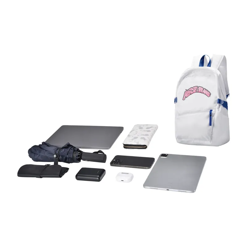 DRACONITE Polyester Backpack For Students Regular Unisex White-3