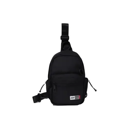 FILA Polyester Shoulder Bag, Crossbody Bag, Sling Bag Mini Unisex Black