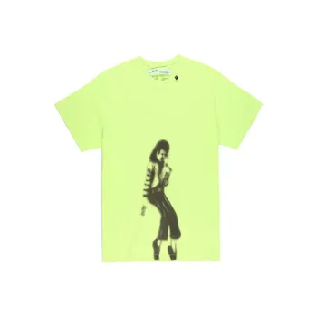 OFF WHITE Oversized Michael Jackson Graphic Print T Shirt