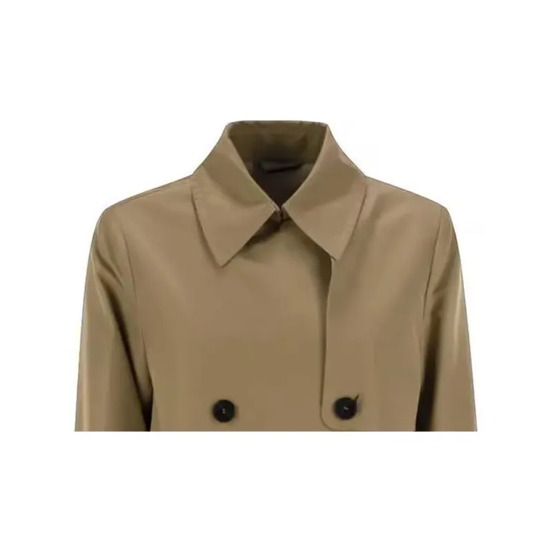 WEEKEND MaxMara Biglia Double Breasted Short Peacoat-3