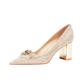 WEISHIBANGWEI Chunky Heel High Heels Women's