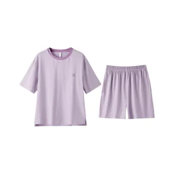 ZAO FU NIAO Pajama Set Women's Morning Glory Purple