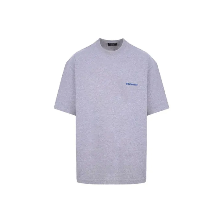 Balenciaga Bb Text Logo Print Oversized T shirt-0