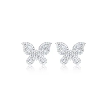 BING STUDIO 925 Silver Needles Stud Earrings Women's