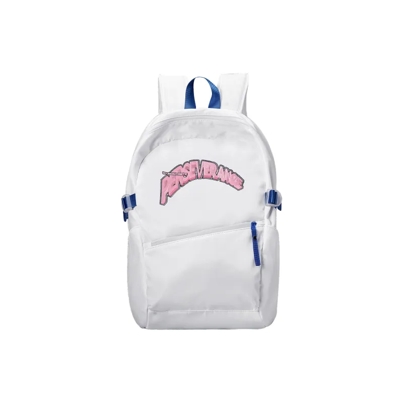 DRACONITE Polyester Backpack For Students Regular Unisex White-0