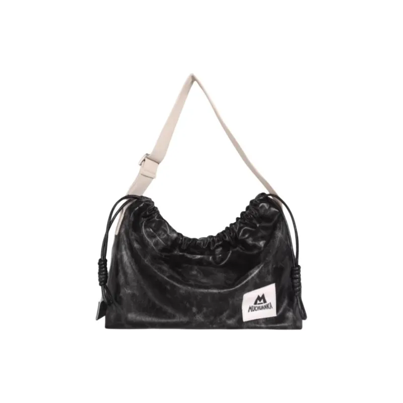 Kikawa Card Synthetic Leather Tote Bag, Shopping Bag, Shoulder Bag Medium Size Women's Black-0
