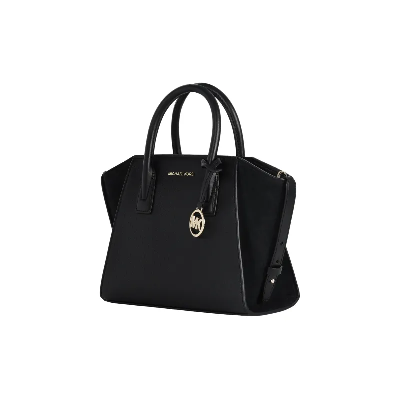 MICHAEL KORS Avril Cow Leather Handbag Shoulder Bag Crossbody Bag Small Size Women's Black-1