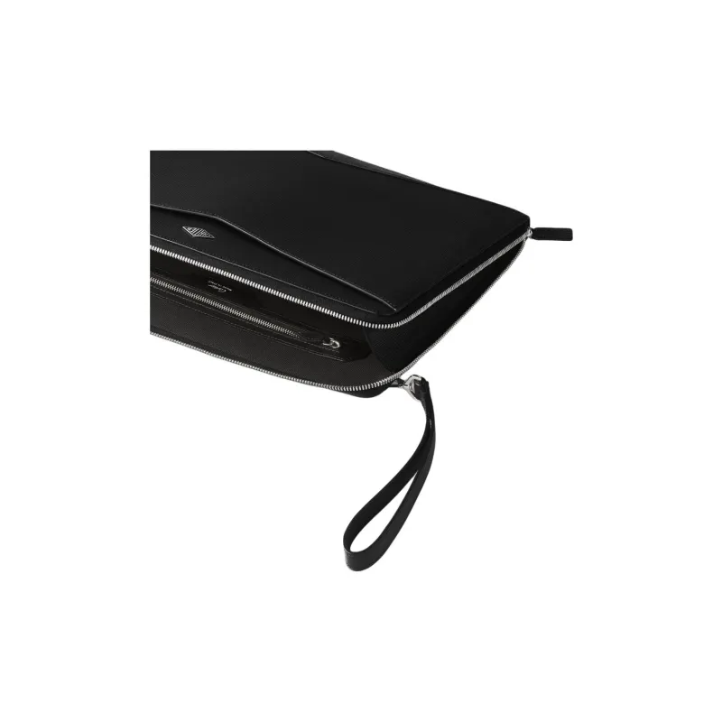 CARTIER Grain Calfskin Briefcase Men's Black-1