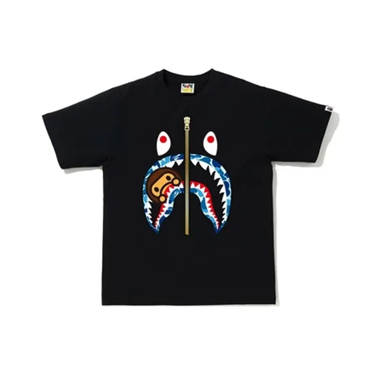 Bape Abc Camo Milo Shark Tee-0