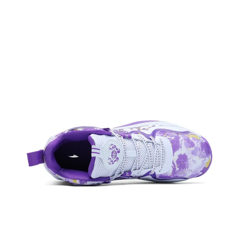 Kuding Cushioned Anti Slip Wear Resistant And Water Resistant Mid Top Basketball Shoes Unisex-3
