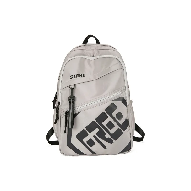 Deli Bear Nylon Backpack Regular Unisex Khaki/Gray/Green/Black/Blue/Light Gray-16